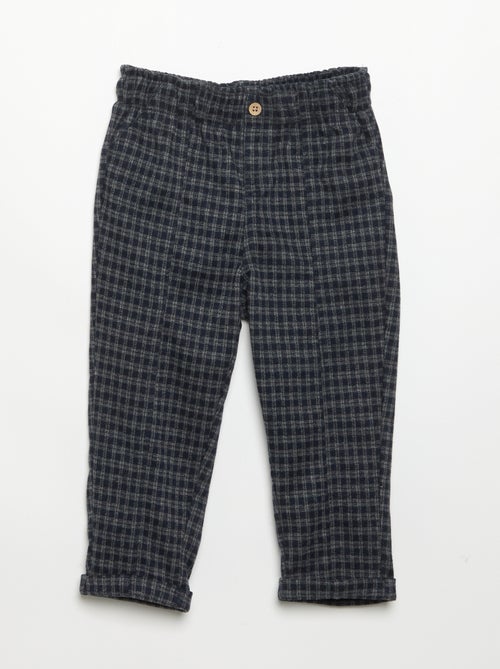 Pantalón de franela cepillada - Kiabi