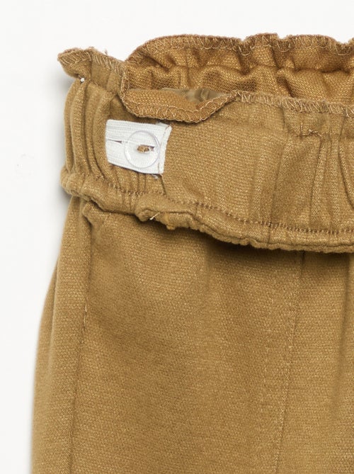 Pantalón de franela perchada - Kiabi