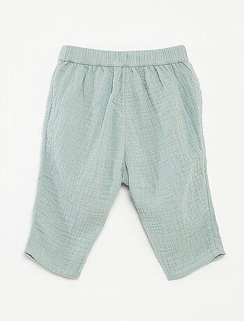 Pantalón de gasa de algodón