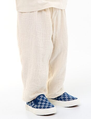 Pantalón de gasa de algodón