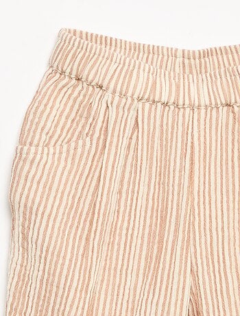 Pantalón de gasa de algodón