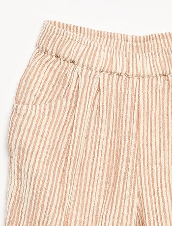 Pantalón de gasa de algodón