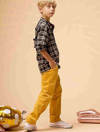 Pantalón de invierno para niño | Terciopelo amarillo | SAINCLAIR