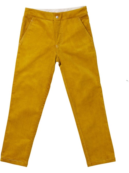 Pantalón de invierno para niño | Terciopelo amarillo | SAINCLAIR - Kiabi