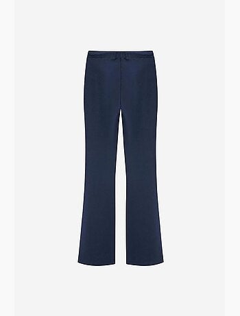 Pantalón de jersey acampanado de tiro medio con cordón dilvin