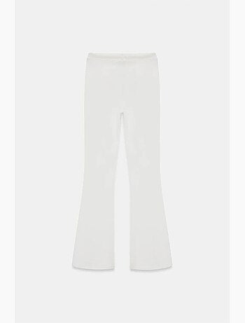 Pantalón de jersey acampanado de tiro medio con cordón dilvin