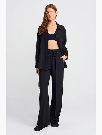 Pantalón de jersey de pernera ancha dilvin