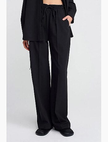 Pantalón de jersey de pernera ancha dilvin