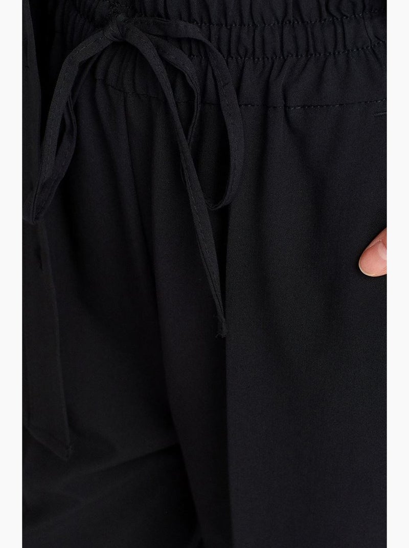 Pantalón de jersey de pernera ancha dilvin Negro - Kiabi