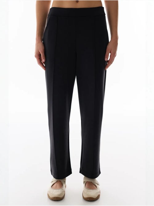 Pantalón de jersey de pierna recta oversize de tiro medio penti - Kiabi Pantalón de jersey de pierna recta oversize de tiro medio penti - Kiabi