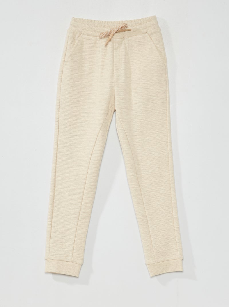 Pantalón de jogging - Corte más cómodo BEIGE - Kiabi