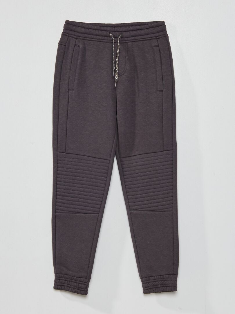 Pantalón de jogging - Corte más cómodo gris oscuro - Kiabi