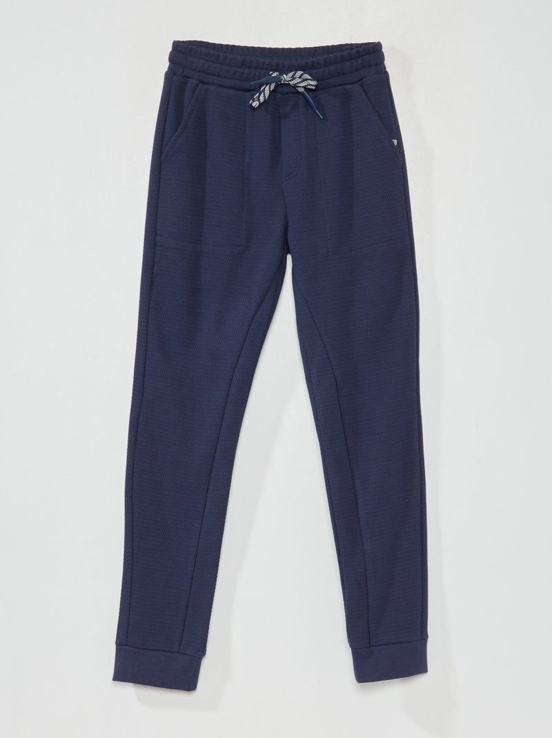 Pantalón de jogging - Corte más cómodo negro iris - Kiabi