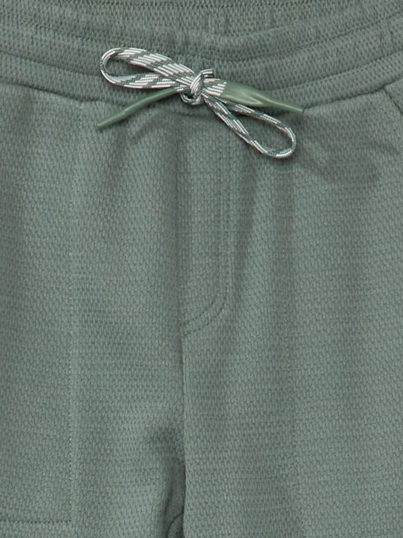 Pantalón de jogging - Corte más cómodo verde gris - Kiabi