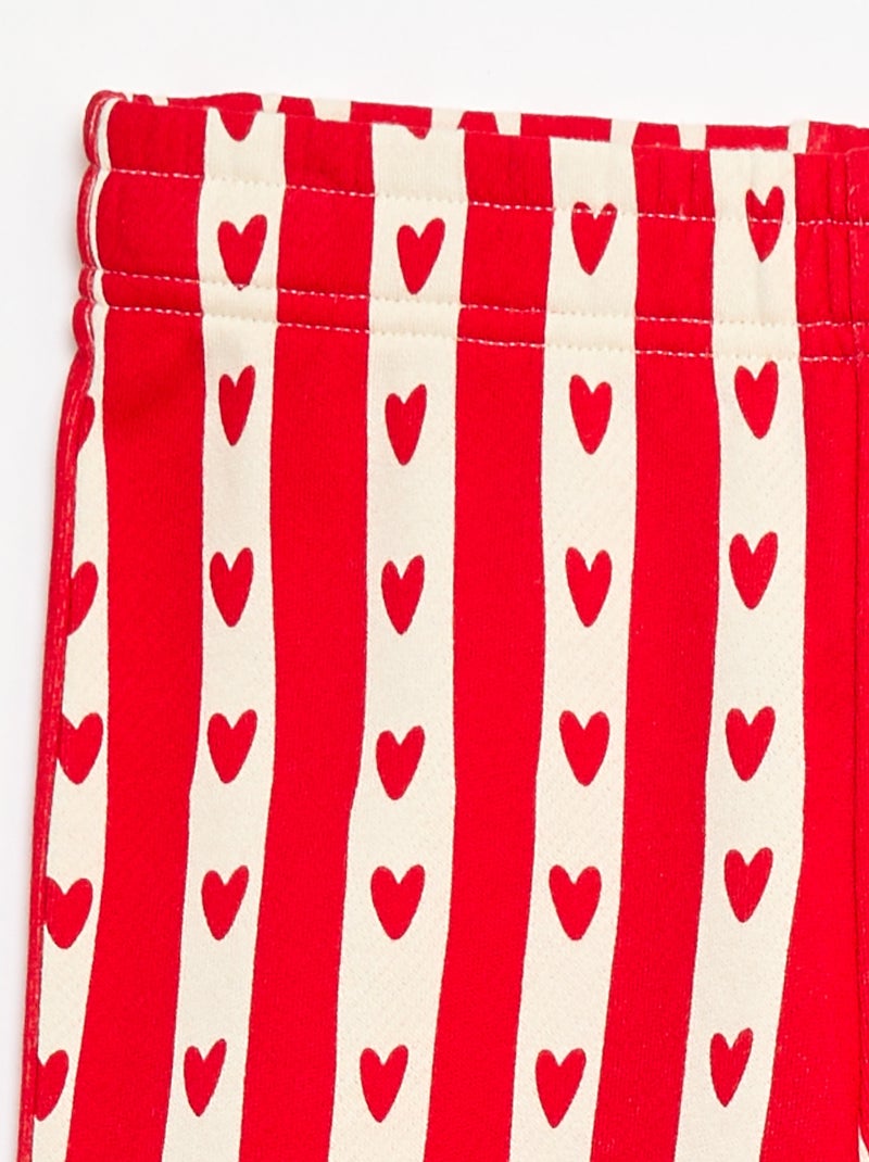 Pantalón de jogging ancho con diseño 'Agathe Sorlet x Kiabi' - San Valentín Blanco - Kiabi