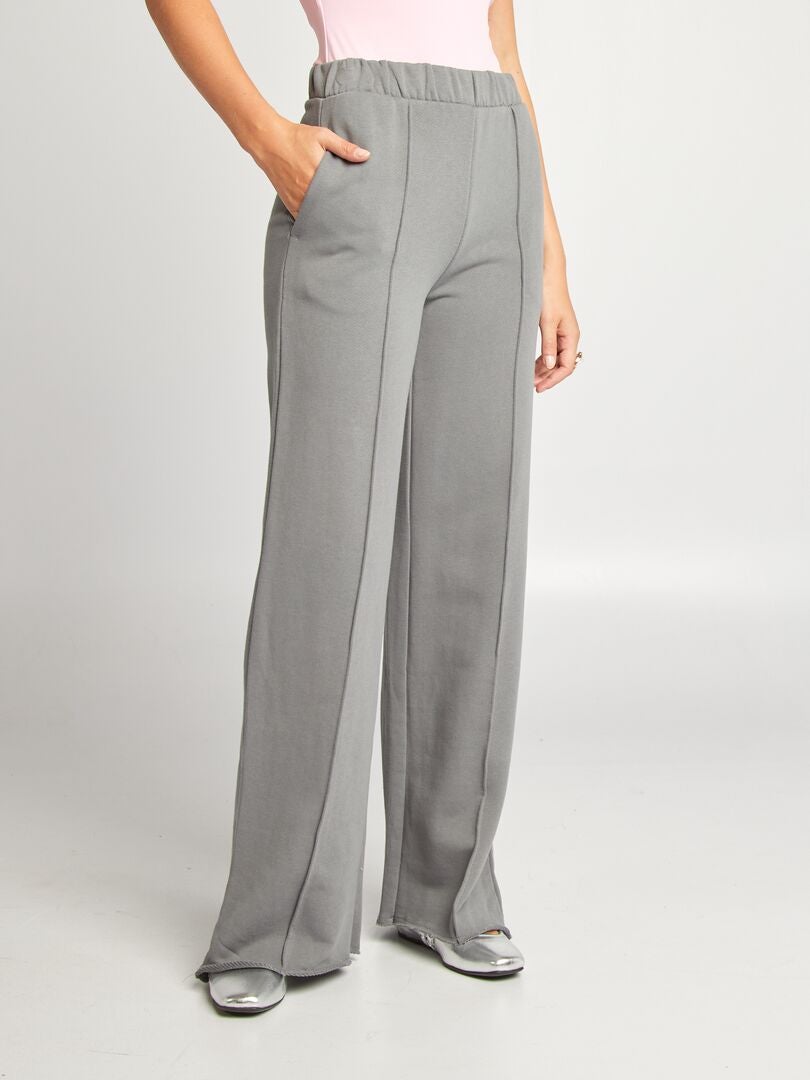 Pantal n De Jogging Ancho De Ch ndal GRIS Kiabi 18 00 pantal-n-de-jogging-ancho-de-ch-ndal-gris-kiabi-18-00