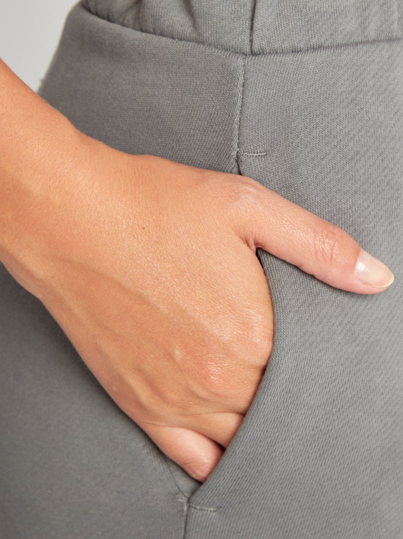 Pantalón de jogging ancho de chándal GRIS - Kiabi