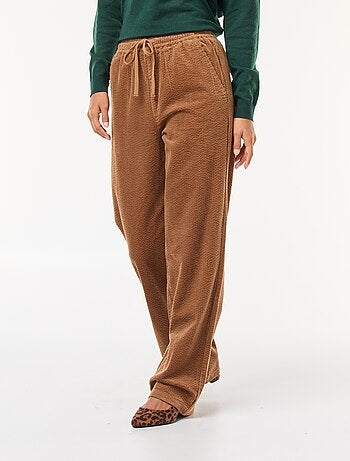 Pantalón de jogging ancho de pana
