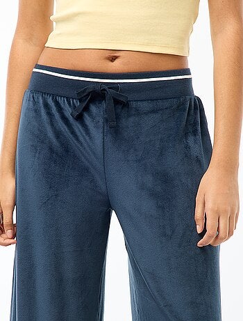 Pantalón de jogging ancho de terciopelo