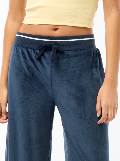 Pantalón de jogging ancho de terciopelo - Kiabi