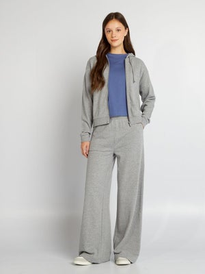 Pantalon De Jogging Ahorn Gris – 100% Coton, Grande Taille, Coupe Confort, Cordon De Serrage