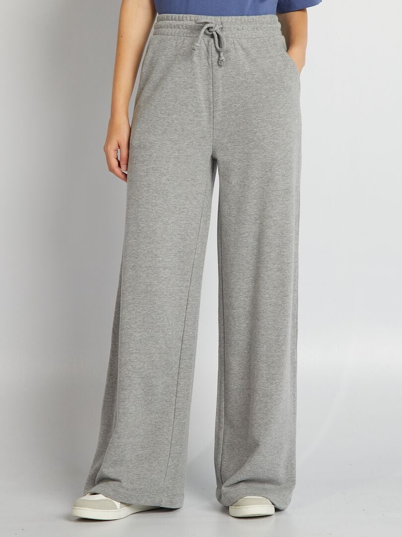 Pantalón De Jogging Con Bandas - GRIS - Kiabi - 20.00