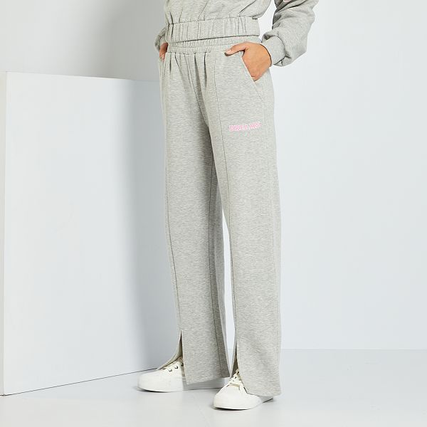 Pantalón de jogging ancho Niña 10-18 años - GRIS - Kiabi - 18,00€