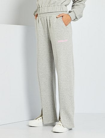 Pantalones anchos de - gris - Kiabi