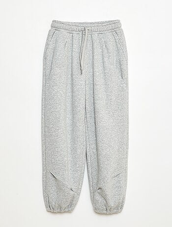 Pantalón de chándal ancho liso de algodón