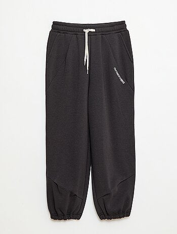 Pantalón de chándal ancho liso de algodón