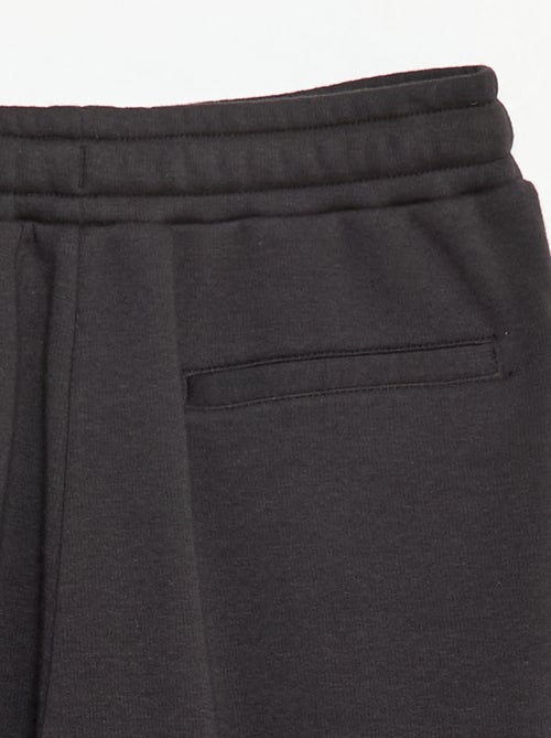 Pantalón de jogging ancho liso de algodón - Kiabi