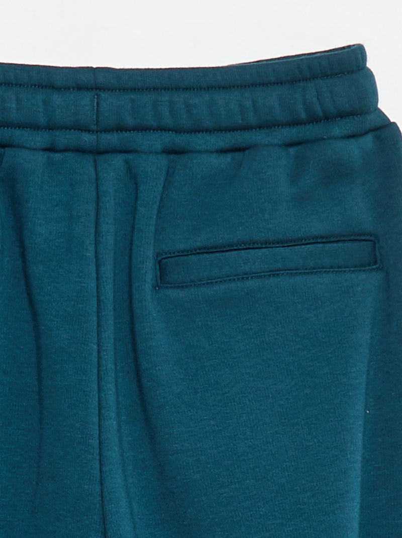 Pantalón de jogging ancho liso de algodón Verde - Kiabi