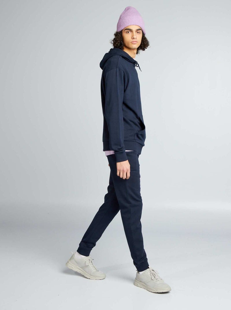 Pantalón de jogging básico liso AZUL - Kiabi