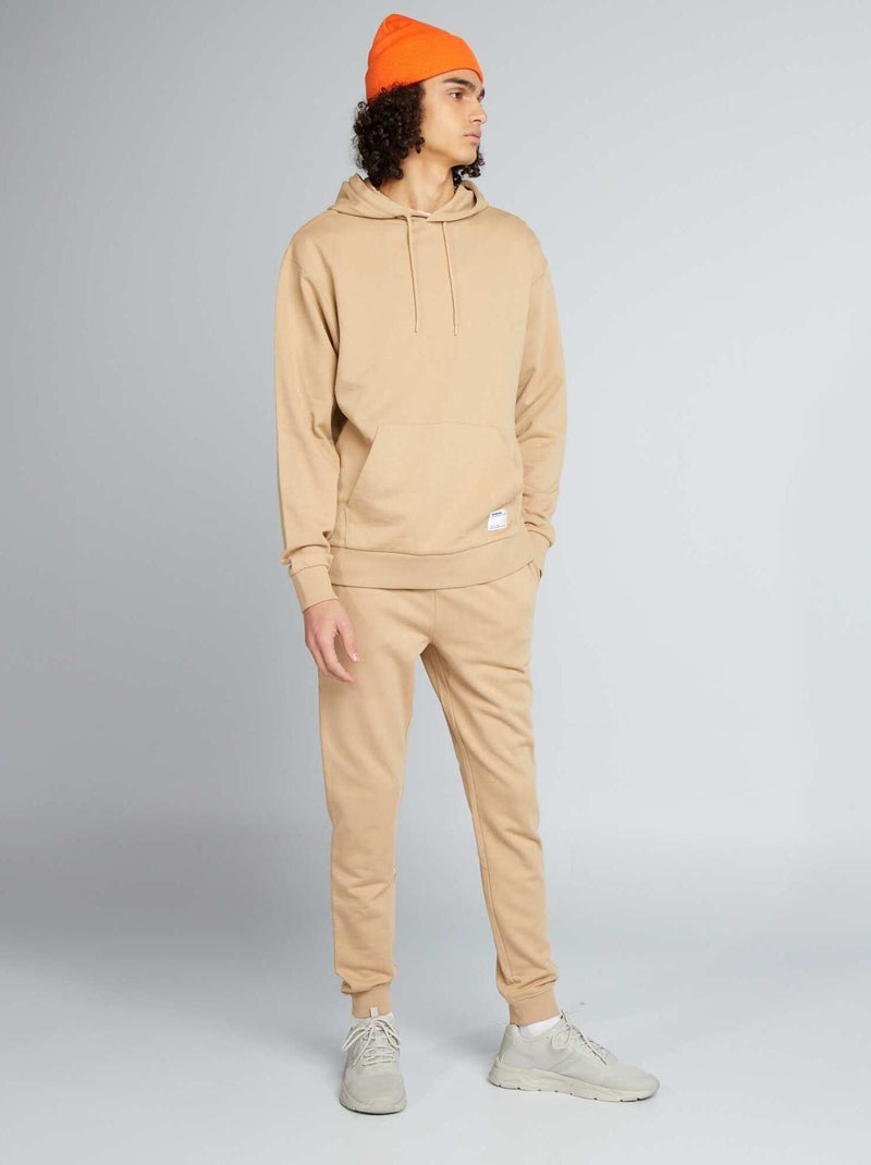 Pantalón de jogging básico liso BEIGE - Kiabi