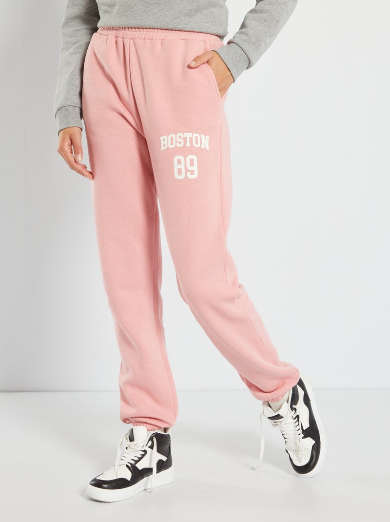 Pantalón de jogging 'Boston' rosa - Kiabi