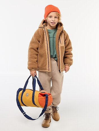 Pantalón de jogging cálido liso con forro polar