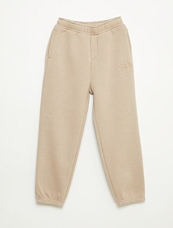 Pantalón de jogging cálido liso con forro polar