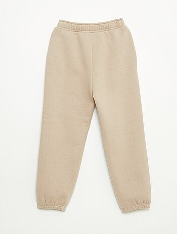 Pantalón de jogging cálido liso con forro polar