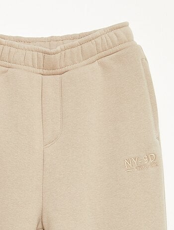 Pantalón de jogging cálido liso con forro polar