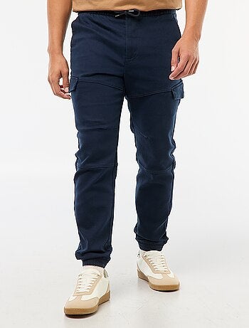 Pantalón de jogging cargo liso de algodón