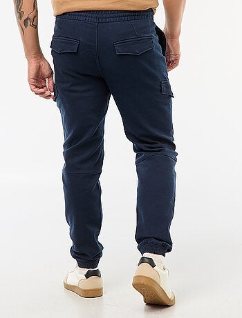 Pantalón de jogging cargo liso de algodón
