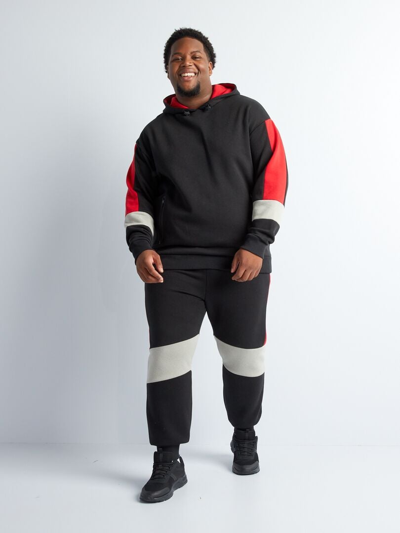 Pantalón de jogging colorblock Negro - Kiabi