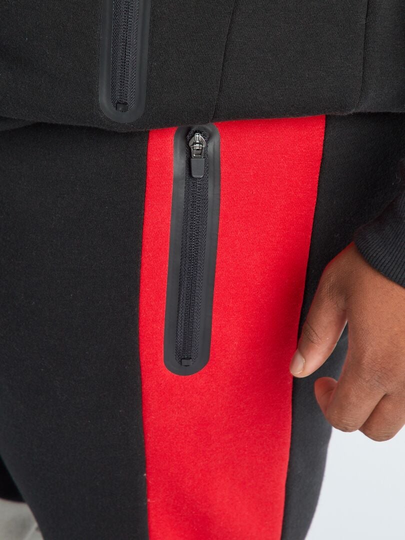 Pantalón de jogging colorblock Negro - Kiabi