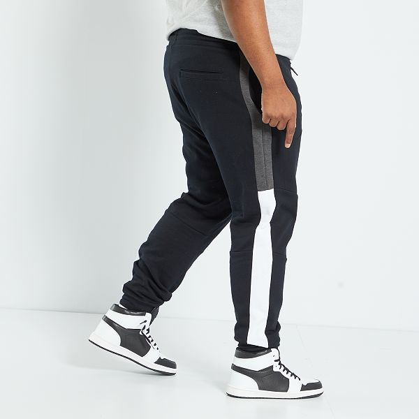 Pantalón de jogging colorblock Tallas grandes hombre - negro - Kiabi -  22,00€