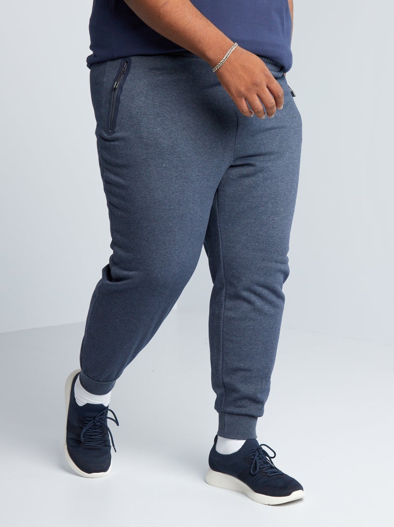 Pantalón de jogging con cintura elástica azul gris - Kiabi