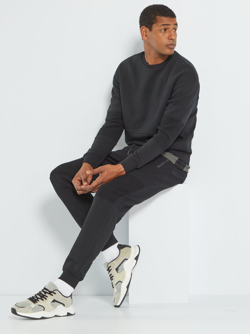 Pantalón de jogging con detalle de fantasía Negro - Kiabi