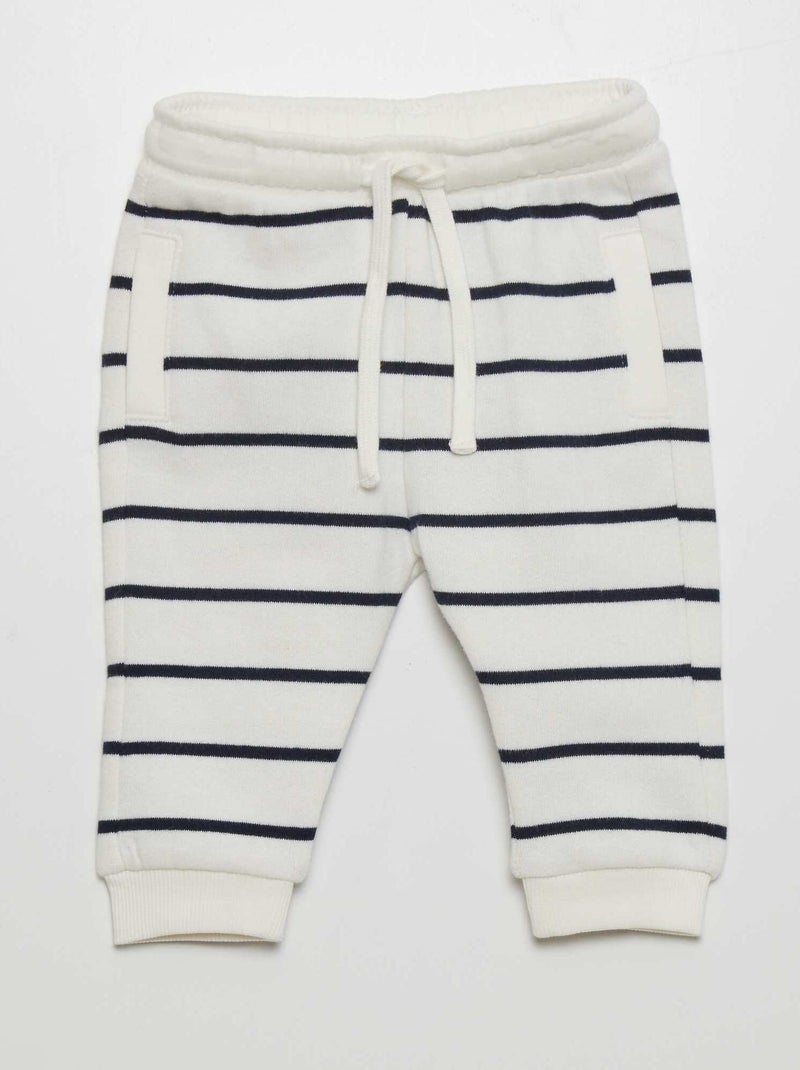 Pantalón de jogging con estampado BLANCO - Kiabi
