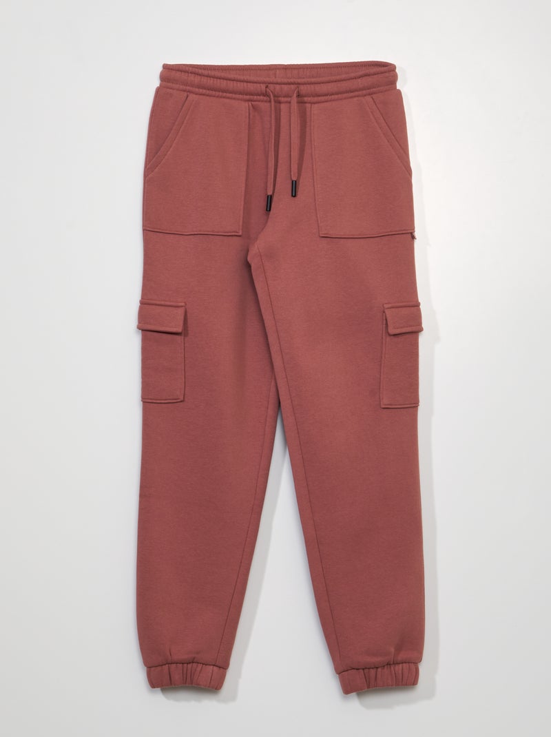 Pantalón de jogging con forma cargo ROSA - Kiabi