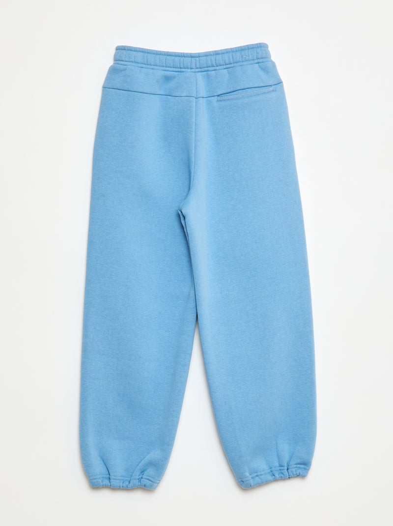 Pantalón de jogging con inscripción bordada Azul - Kiabi