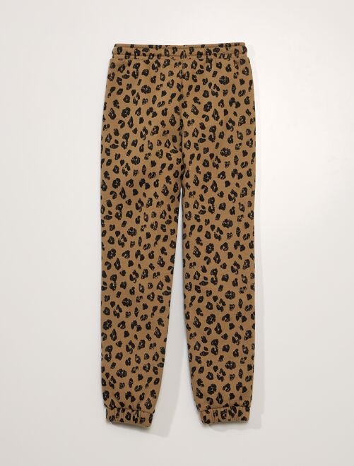Pantalón de jogging con motivo de leopardo - Kiabi